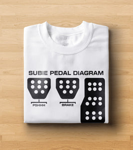 Subaru Pedal Diagram T-Shirt