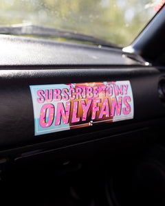 "Subscribe to my Onlyfans" Slap Sticker
